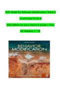 Test bank for behavior modification what it is and how to do it 11th edition martin and pear