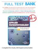 Test Bank Applied Pathophysiology for the Advanced Practice Nurse 2nd Edition by Lucie Dlugasch & Lachel Story ISBN 9781284255614 Complete Questions and Answers All Chapters A&plus;
