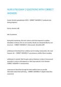 NURS 6700 EXAM 2 QUESTIONS WITH CORRECT ANSWER