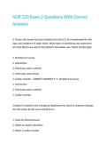NUR 220 Exam 2 Questions With Correct Answers&period;