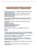 ILLINOIS PRIVATE SEWAGE CONTRACTOR EXAM WITH COMPLETE SOLUTIONS 100&percnt; VERIFIED 2026-2027&excl;&excl;