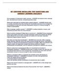 MT CERTIFIED INSTALLERS TEST QUESTIONS AND CORRECT ANSWERS 2026-2027&excl;&excl;