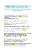 WGU D431 Digital Forensics Objective Assessment Complete 200 Questions with Verified Answers Already Graded A&plus; Brand New