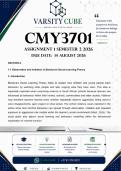 CMY3701 Assignment 1 &lpar;DETAILED ANSWERS&rpar; Semester 2 2026 - DISTINCTION GUARANTEED