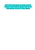 Test Bank for Nutrition For Healthy Living 6th Edition 2024 latest update by Schiff All Chapters 1-13 Full Complete&period;pdf