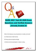 NURS 3021 Test &num;2 &ndash; Community Health Nursing&comma; Models & Prevention &ndash; 2026&comma; Practice Questions with Verified Answers