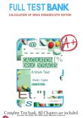 Test Bank&colon; Calculation of Drug Dosages &lpar;12th Edition&rpar; &ndash; Sheila J&period; Ogden & Linda K&period; Fluharty