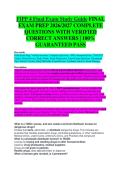 FIPP 4 Final Exam Test Study Guide 2025&sol;2026 Accurate Questions and Correct Detailed Answers with Rationales &vert; 100&percnt; Guaranteed Pass Newest Version