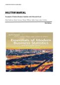 Solution Manual for Essentials of Modern Business Statistics with Microsoft Excel 8th Edition by David Anderson &comma; ISBN&colon; 9780357131626 &vert;All Chapters Verified&vert; Guide A&plus;