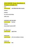 AOA BADGE Exam Questions & Answers &lpar;Grade A&plus;&rpar;&period;docx