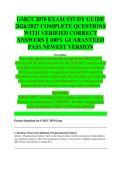 GMGT 2070 Test Study Guide 2025&sol;2026 Accurate Questions and Correct Detailed Answers with Rationales &vert; 100&percnt; Guaranteed Pass Newest Version