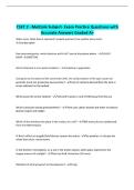 CSET 2 - Multiple Subject- Exam Practice Questions with Accurate Answers Graded A&plus;