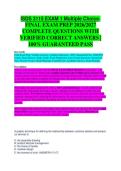 ISDS 3115 Chapter 2 Test Study Guide 2025&sol;2026 Accurate Questions and Correct Detailed Answers with Rationales &vert; 100&percnt; Guaranteed Pass Newest Version
