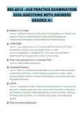 RES 6013 - ACE PRACTICE EXAMINATION 2026 QUESTIONS WITH ANSWERS GRADED A&plus;