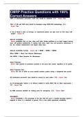 CMRP Practice Questions with 100&percnt; Correct Answers