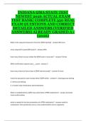 Indiana QMA State Exam 2025&sol;2026 Complete Practice Questions and Answers Test Bank &lpar;Qualified Medication Aide Certification Exam Preparation Material&rpar;