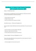 CorePower C1 Posture Cues Practice Questions with Complete Solutions 100&percnt;