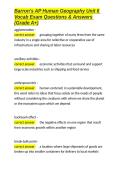 Barron-s AP Human Geography Unit 6 Vocab Exam Questions & Answers &lpar;Grade A&plus;&rpar;&period;docx