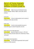 Barron-s AP Human Geography Chapter 4 Vocabulary 4B Exam Questions & Answers &lpar;Grade A&plus;&rpar;&period;docx