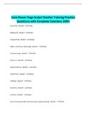 Core Power Yoga Sculpt Teacher Training Practice Questions with Complete Solutions 100&percnt;