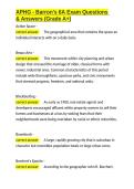 APHG - Barron-s 6A Exam Questions & Answers &lpar;Grade A&plus;&rpar;&period;docx