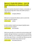Barron-s Guide 8th Edition - Unit 1B Exam Questions & Answers &lpar;Grade A&plus;&rpar;&period;docx