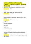 Barron-s AP Human Geography Exam Bundle With A&plus; Rated Answers 2025