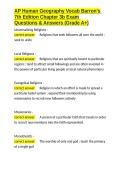 AP Human Geography Vocab Barron-s 7th Edition Chapter 3b Exam Questions & Answers &lpar;Grade A&plus;&rpar;&period;docx