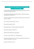 cognitive 616 final exam Practice Questions with Complete Solutions 100&percnt;