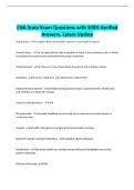 CNA State Exam Questions with 100&percnt; Verified Answers&period; Latest Update