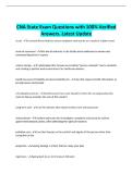 CNA State Exam Questions with 100&percnt; Verified Answers&period; Latest Update