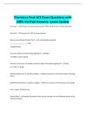 Chemistry Final ACS Exam Questions with 100&percnt; Verified Answers&period; Latest Update