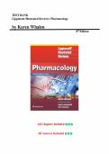 Test bank for Lippincott Illustrated Reviews&colon; Pharmacology  all pages fully covered with test questions and answers graded A&plus;