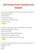 NIH Stroke Scale Training Questions &lpar;Newest 2026 &sol; 2027 Update&rpar; Questions and Detailed Answers &vert; 100&percnt; Verified Correct &vert; Grade A&plus; &vert; Already Passed&period;