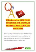 CRNA Interview Exam 300&plus; Questions Nurse Anesthesia Behavioral Clinical Prep 2026