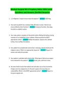 Medical-Surgical RN A Prophecy Relias 2026 Latest  Questions and Answers &lpar;Verified Answers&rpar;