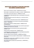 WASTE WATER TREATMENT 6C EXAM PREP QUESTIONS AND CORRECT ANSWERS 2026-2027&excl;&excl;
