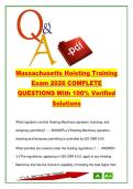 Massachusetts Hoisting License Exam 120&plus; Questions Safety Regulations Equipment Operation Prep 2026