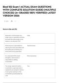 Biod 102 Exam 1 ACTUAL EXAM QUESTIONS WITH COMPLETE SOLUTION GUIDE&rpar; &lpar;MULTIPLE CHOICES&rpar; &lpar;A&plus; GRADED 100&percnt; VERIFIED&rpar; LATEST VERSION 2026