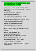 HSI INSTRUCTOR DEVELOPMENT COURSE EXAM  80&plus; QUESTIONS AND ANSWERS 