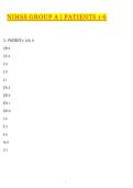 NIHSS 2026 Group A Patients 1-6 Complete Answer key &lpar;Newest 2026 &sol; 2027 Update&rpar; Detailed Answers &vert; 100&percnt; Verified Correct