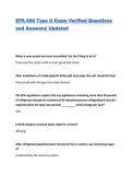 EPA 608 Type II Exam Verified Questions and Answers&vert; Updated