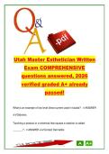 MASTER ESTHETICS EXAM COMPLETE PACKAGE DEAL
