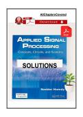 SOLUTIONS MANUAL for Appli ed Signal Processing Concepts&comma; Circuits and Systems 1st edition by Nadder Hamdy