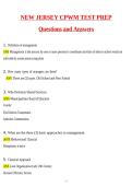 New Jersey CPWM Test Prep &lpar;Newest 2026 &sol; 2027 Update&rpar; Questions and Detailed Answers &vert; 100&percnt; Verified Correct &vert; Grade A&plus; &vert; Already Passed