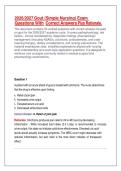 2026&sol;2027 Gout &lpar;Simple Nursing&rpar; Exam Questions With Correct Answers Plus Rationale&period;