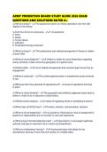 ARMY PROMOTION BOARD STUDY GUIDE 2026 EXAM QUESTIONS AND SOLUTIONS RATED