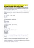 ARMY PROMOTION BOARD LATEST 2026 TEST PAPER ALL QUESTIONS AND SOLUTIONS RATED