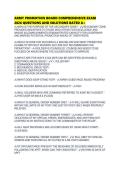 ARMY PROMOTION BOARD COMPREHENSIVE EXAM 2026 QUESTIONS AND SOLUTIONS RATED