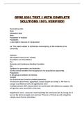 OPRE 6301 TEST 1 WITH COMPLETE SOLUTIONS 100&percnt; VERIFIED&excl;&excl;